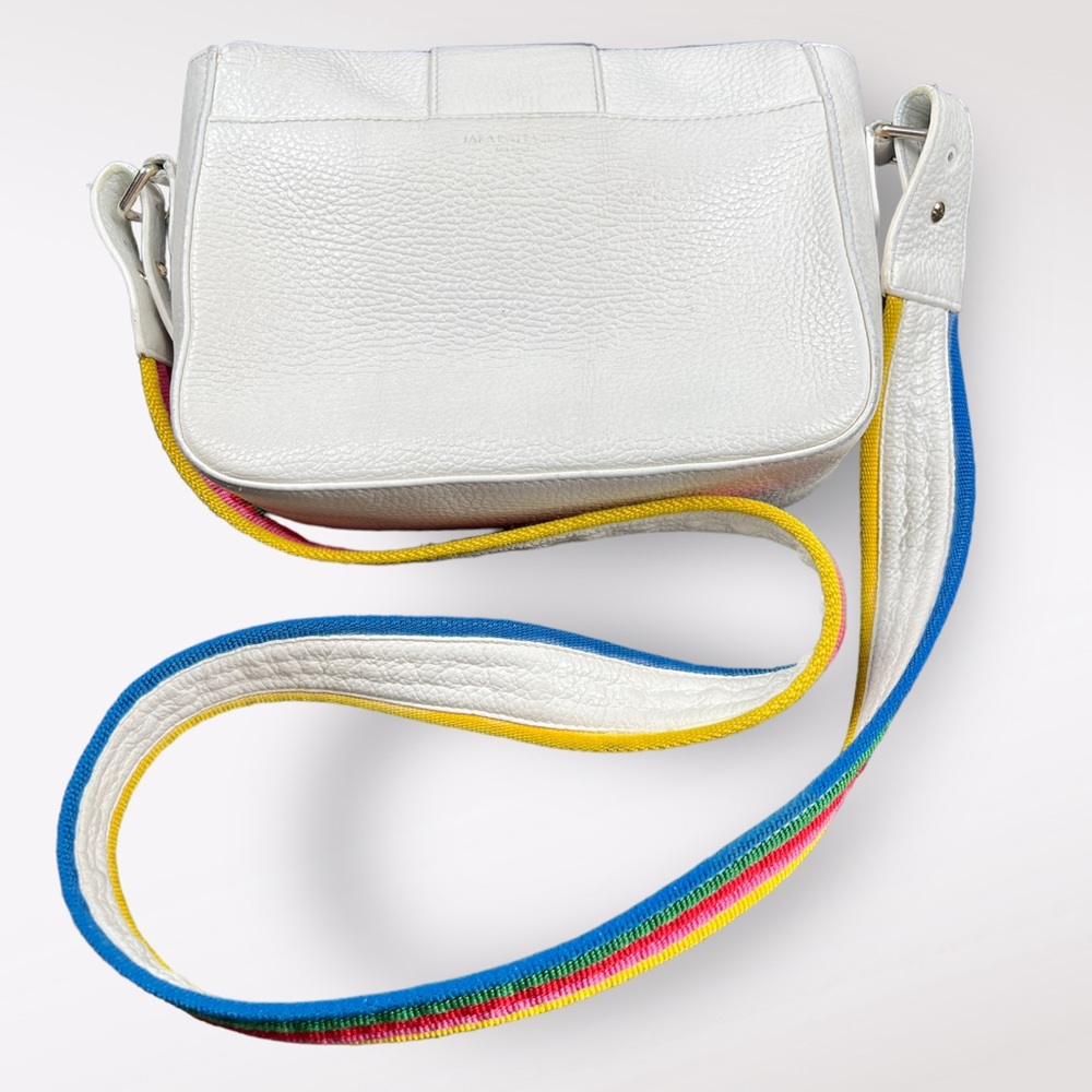Sara Battaglia RARE Lucy White calf leather bag, Italian Luxury, with dust bag - Picture 4 of 13
